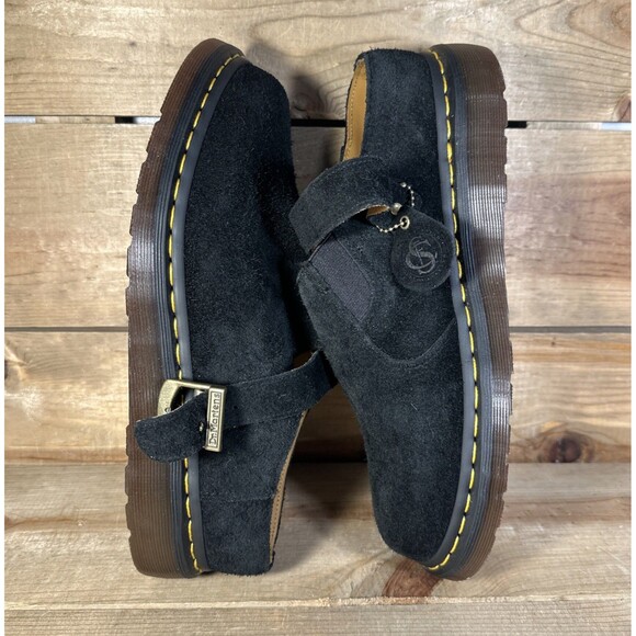 Men’s Size 10 - Dr. Martens Isham Desert Oasis Suede Black Slingback Clog Mules main image 8
